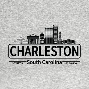 Charleston City Love, Skyline of Charleston South Carolina T-Shirt